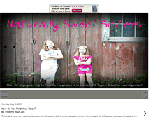 Tablet Screenshot of naturallysweetsisters.com